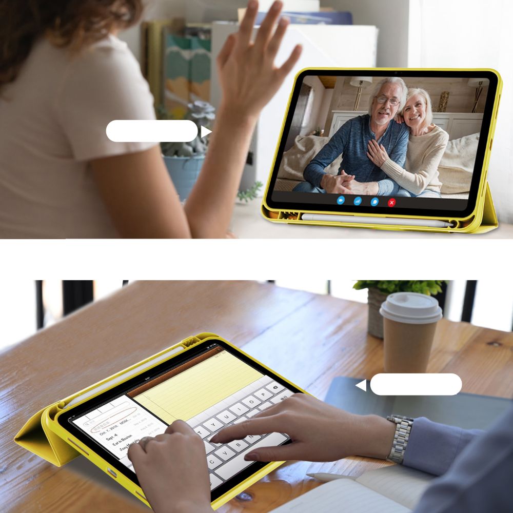 COUVERTURE / ÉTUI POUR IPAD 10,9” 10 / 2022 / 11” 11 / 2025 TECH-PROTECT SC STYLO JAUNE