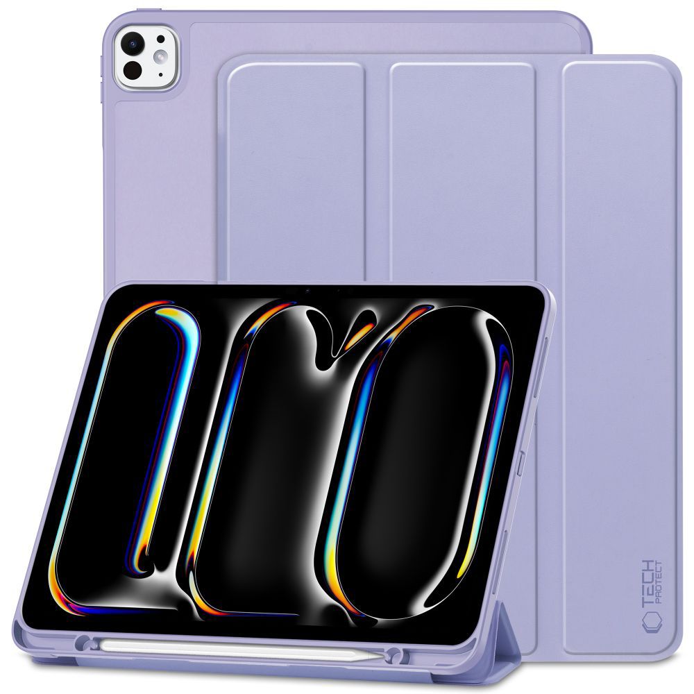 COUVERTURE / ÉTUI POUR IPAD PRO 13 7 / 2024 TECH-PROTECT SC STYLO VIOLET