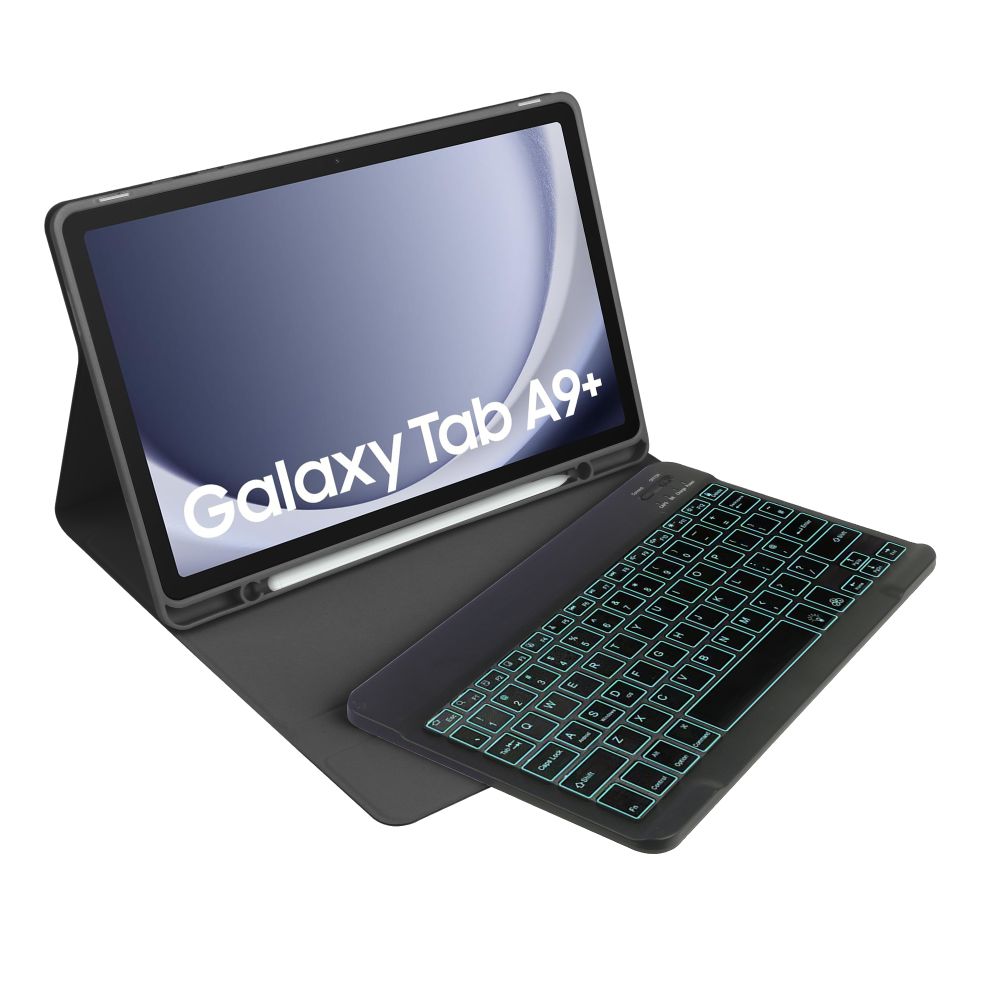 Housse avec clavier pour SAMSUNG GALAXY TAB A9+ PLUS 11.0 X210 / X215 / X216 TECH-PROTECT SC PEN NOIR