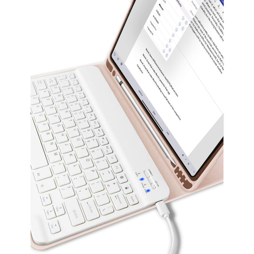 Housse avec clavier pour iPad 10,9” 10 / 2022 / 11” 11 / 2025 TECH-PROTECT SC PEN ROSE
