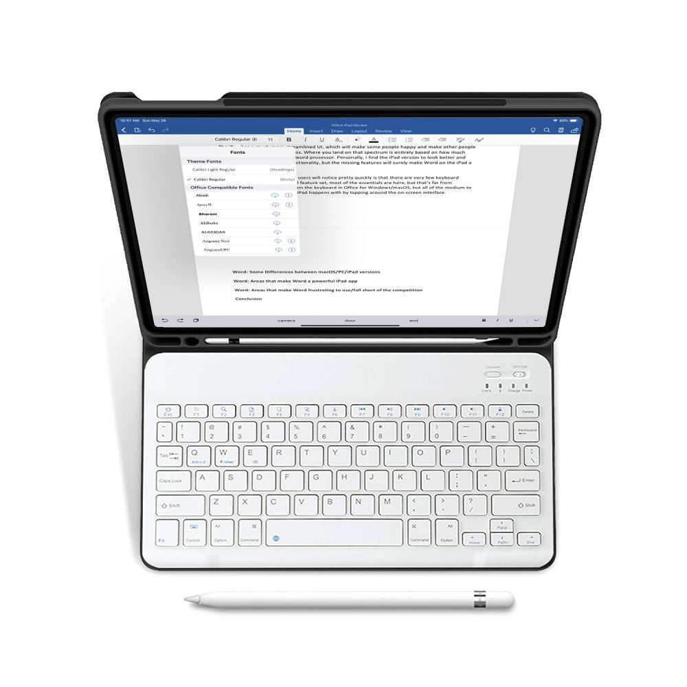 Housse avec clavier pour iPad Air 10,9 4 / 5 / 2020-2022 / 11 6 / 2024 TECH-PROTECT SC PEN iPad Air noir