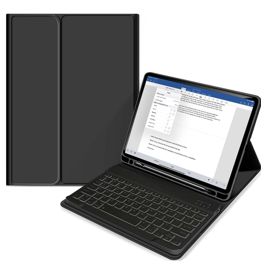Housse avec clavier pour iPad Air 10,9 4 / 5 / 2020-2022 / 11 6 / 2024 TECH-PROTECT SC PEN iPad Air noir