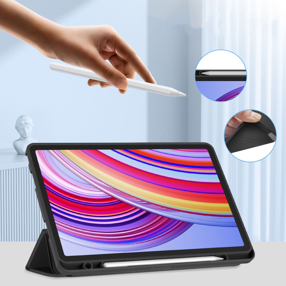 COUVERTURE / ÉTUI POUR XIAOMI REDMI PAD PRO 12.1 TECH-PROTECT SC PEN NOIR