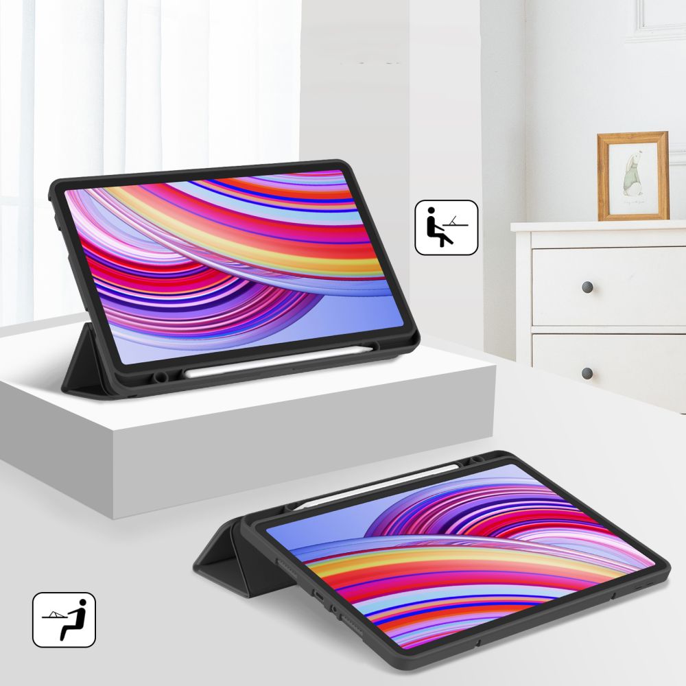 COUVERTURE / ÉTUI POUR XIAOMI REDMI PAD PRO 12.1 TECH-PROTECT SC PEN NOIR