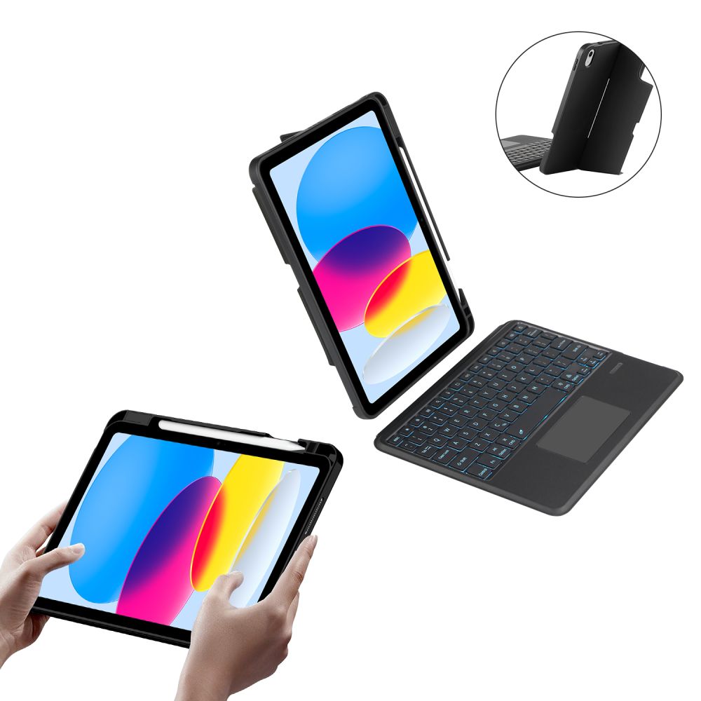 Housse avec clavier pour iPad 10,9” 10 / 2022 / 11” 11 / 2025 TECH-PROTECT SCMAG PEN NOIR