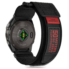 BRACELET TECH-PROTECT SCOUT PRO GARMIN FENIX 5 / 6 / 6 PRO / 7 / 8 (47 MM) / E NOIR