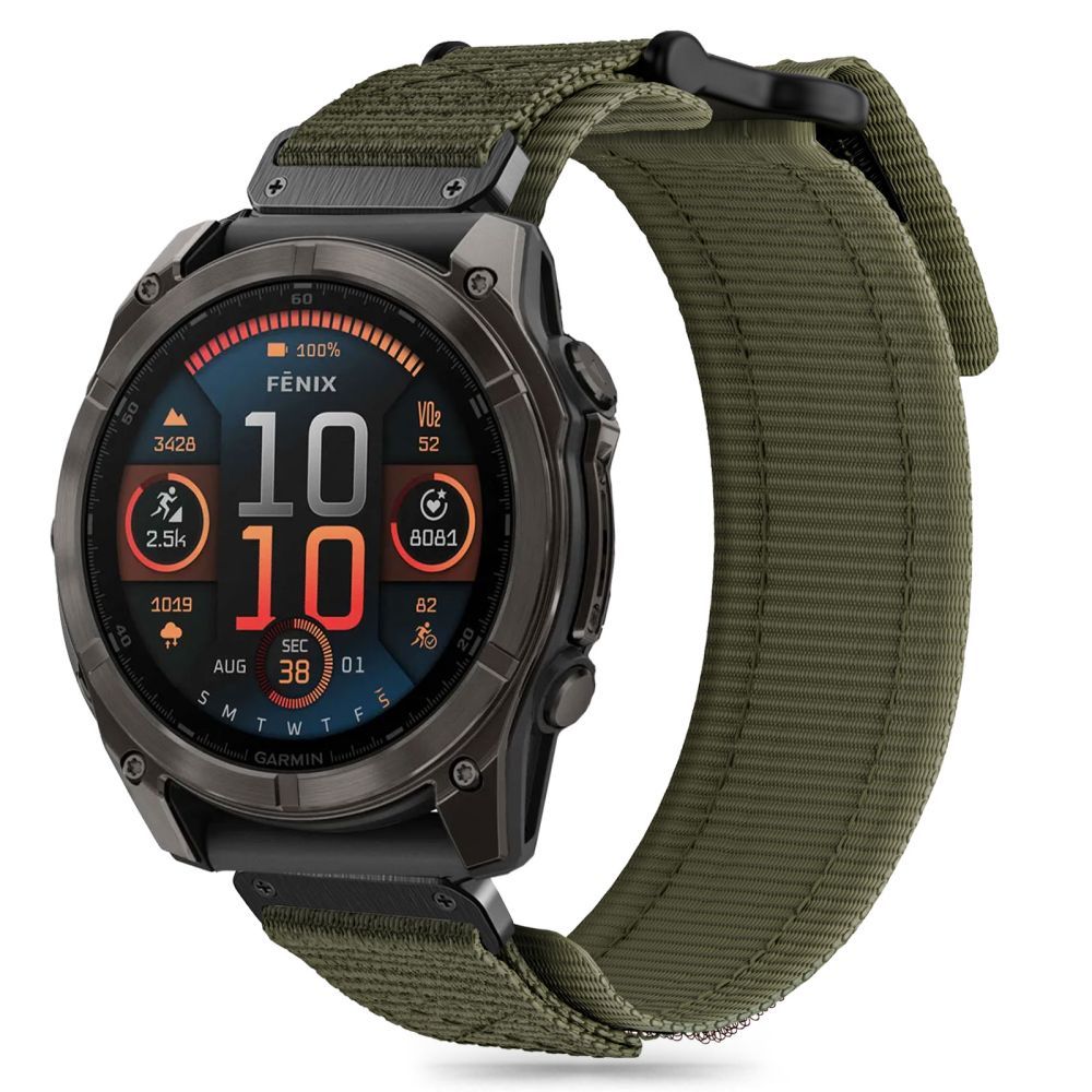 BRACELET TECH-PROTECT SCOUT PRO GARMIN FENIX 5 / 6 / 6 PRO / 7 / 8 (47 MM) / E VERT MILITAIRE