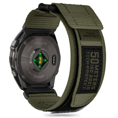 BRACELET TECH-PROTECT SCOUT PRO GARMIN FENIX 5 / 6 / 6 PRO / 7 / 8 (47 MM) / E VERT MILITAIRE
