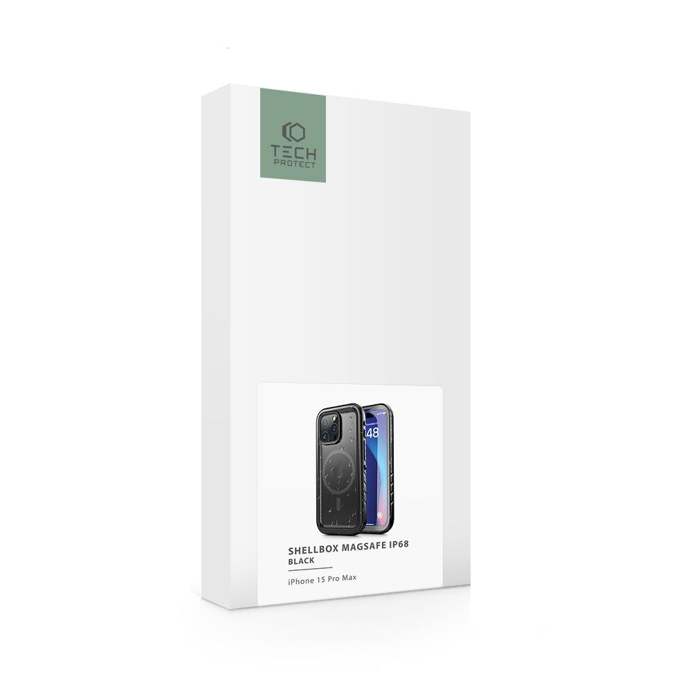 COQUE TECH-PROTECT SHELLBOX MAGSAFE IP68 IPHONE 15 PRO MAX NOIRE