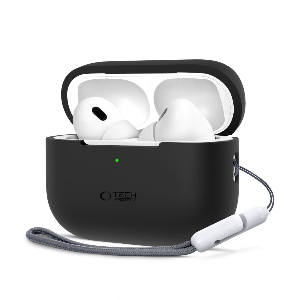 COQUE TECH-PROTECT EN SILICONE POUR APPLE AIRPODS PRO 1 / 2 NOIRE