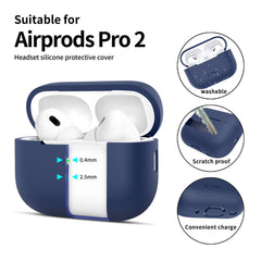 COQUE TECH-PROTECT SILICONE APPLE AIRPODS PRO 1 / 2 BLEU MARINE