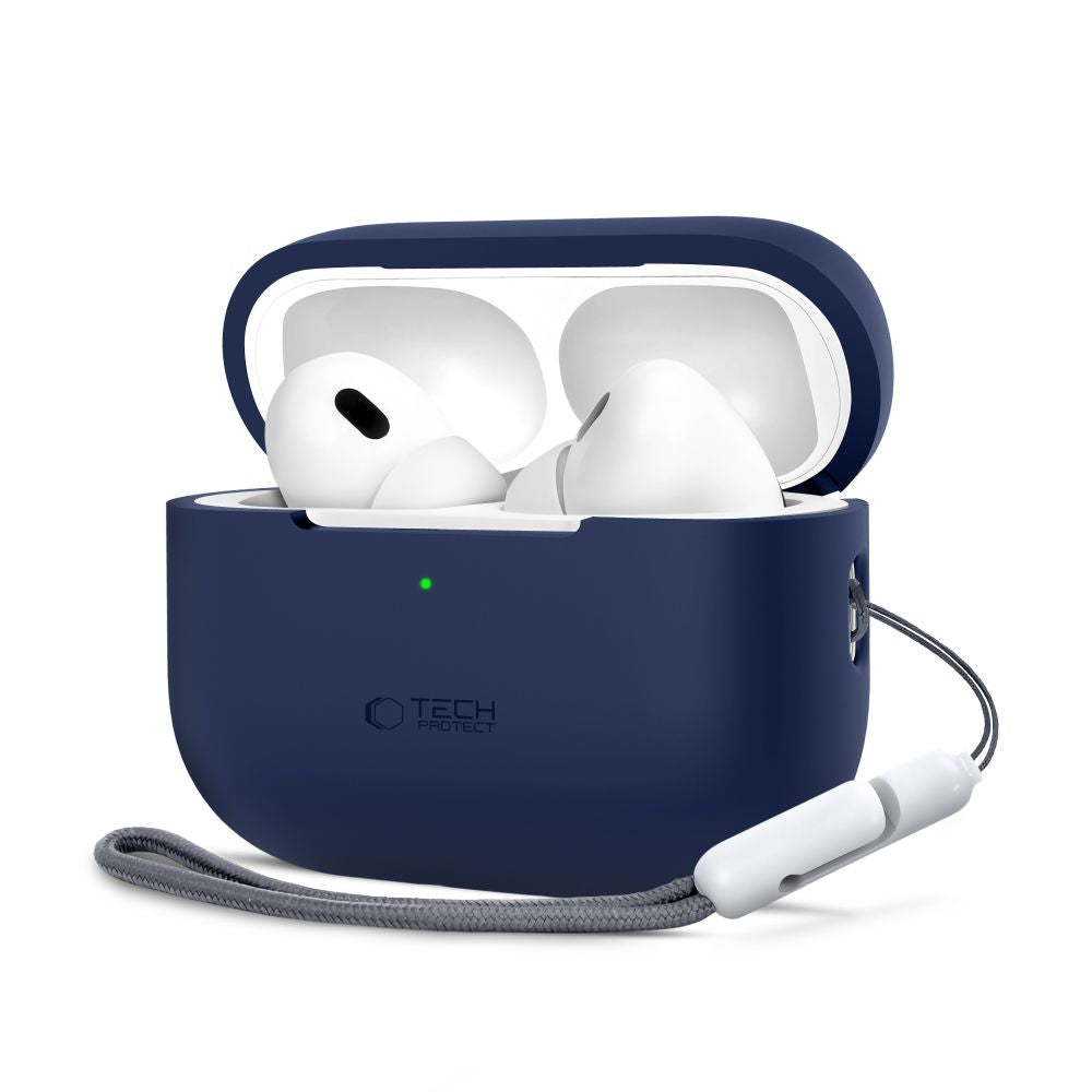 COQUE TECH-PROTECT SILICONE APPLE AIRPODS PRO 1 / 2 BLEU MARINE