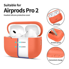 COQUE TECH-PROTECT EN SILICONE POUR APPLE AIRPODS PRO 1 / 2 ORANGE NÉON