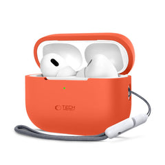 COQUE TECH-PROTECT EN SILICONE POUR APPLE AIRPODS PRO 1 / 2 ORANGE NÉON