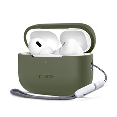 COQUE TECH-PROTECT EN SILICONE POUR APPLE AIRPODS PRO 1 / 2 VERT OLIVE