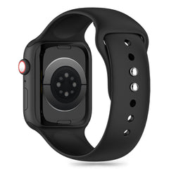BRACELET TECH-PROTECT EN SILICONE POUR APPLE WATCH 6 / 7 / 8 / 9 / 10 / SE (40 / 41 / 42 MM) NOIR