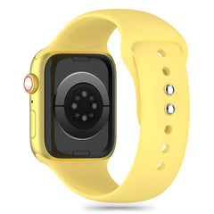 BRACELET TECH-PROTECT EN SILICONE POUR APPLE WATCH 6 / 7 / 8 / 9 / 10 / SE (40 / 41 / 42 MM) JAUNE CANARIS