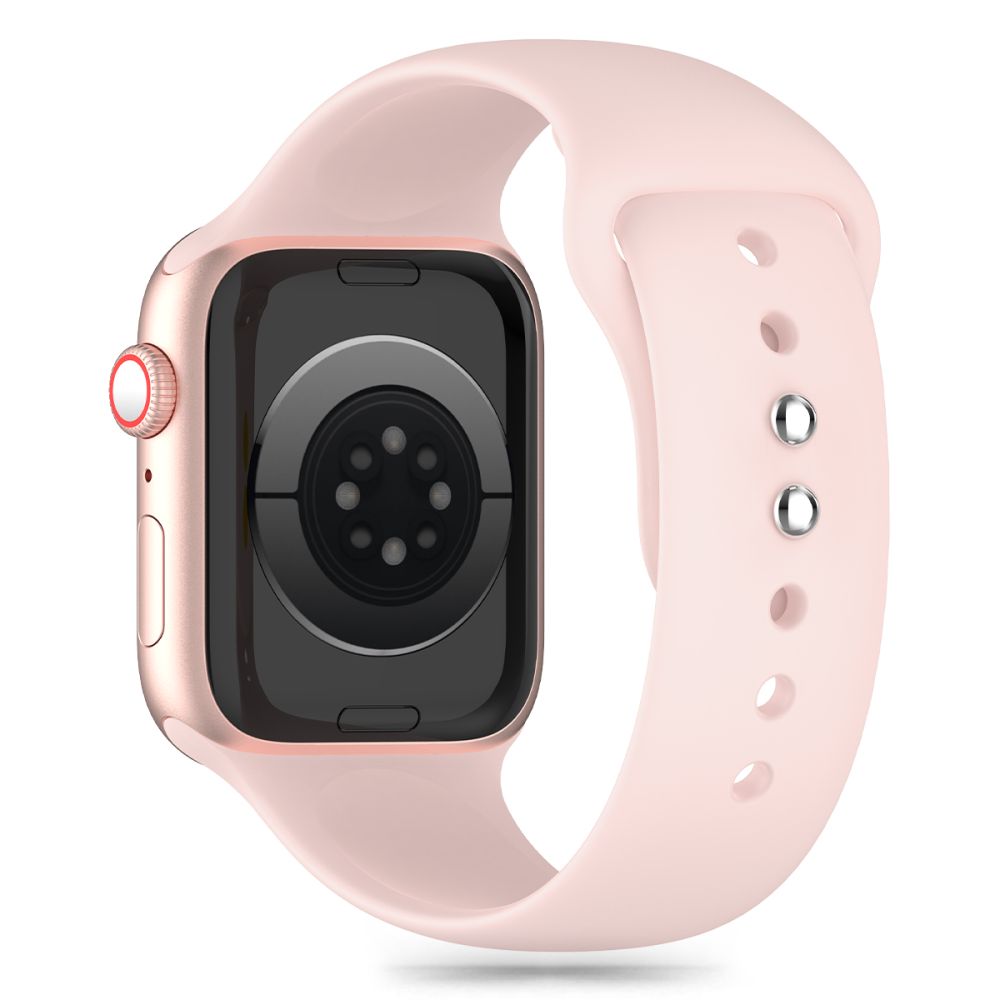 BRACELET TECH-PROTECT EN SILICONE POUR APPLE WATCH 6 / 7 / 8 / 9 / 10 / SE (40 / 41 / 42 MM) ROSE CLAIR