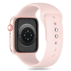 BRACELET TECH-PROTECT EN SILICONE POUR APPLE WATCH 6 / 7 / 8 / 9 / 10 / SE (40 / 41 / 42 MM) ROSE CLAIR