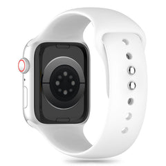 BRACELET TECH-PROTECT EN SILICONE POUR APPLE WATCH 6 / 7 / 8 / 9 / 10 / SE (40 / 41 / 42 MM) BLANC