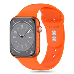 BRACELET DOOP EN SILICONE POUR APPLE WATCH 6 / 7 / 8 / 9 / 10 / SE / ULTRA 1 / 2 (44 / 45 / 46 / 49 MM) ORANGE VIF