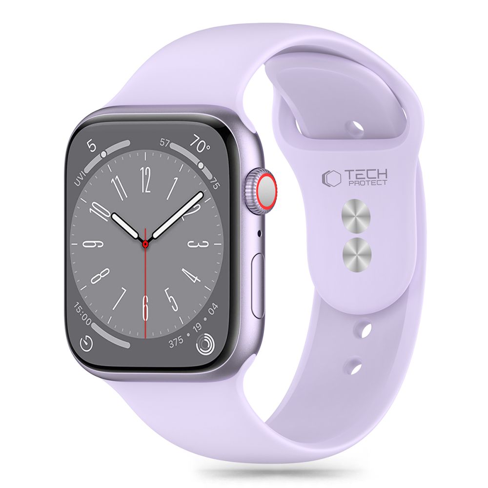 BRACELET DOOP SILICONE APPLE WATCH 6 / 7 / 8 / 9 / 10 / SE / ULTRA 1 / 2 (44 / 45 / 46 / 49 MM) VIOLET ÉLÉGANT