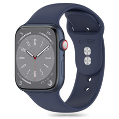 BRACELET DOOP SILICONE POUR APPLE WATCH 6 / 7 / 8 / 9 / 10 / SE / ULTRA 1 / 2 (44 / 45 / 46 / 49 MM) BLEU MINUIT