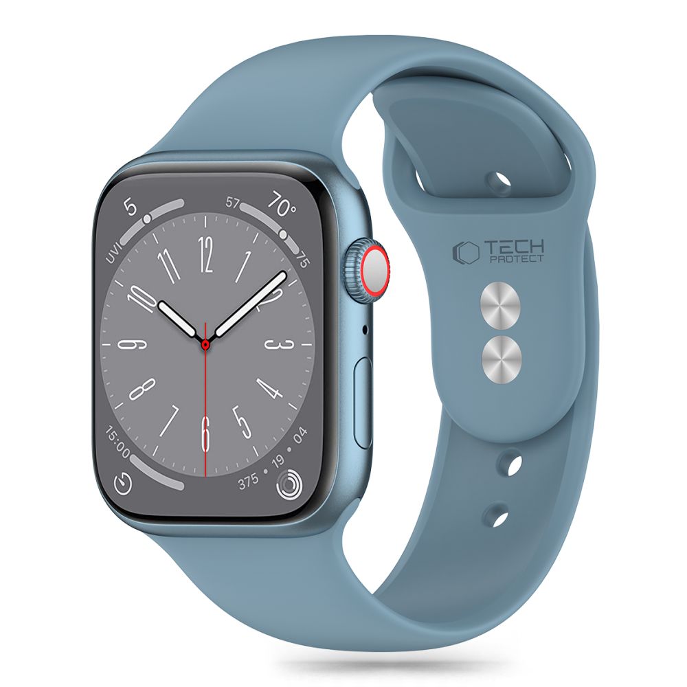 BRACELET DOOP SILICONE POUR APPLE WATCH 6 / 7 / 8 / 9 / 10 / SE / ULTRA 1 / 2 (44 / 45 / 46 / 49 MM) BLEU HIVERNAL