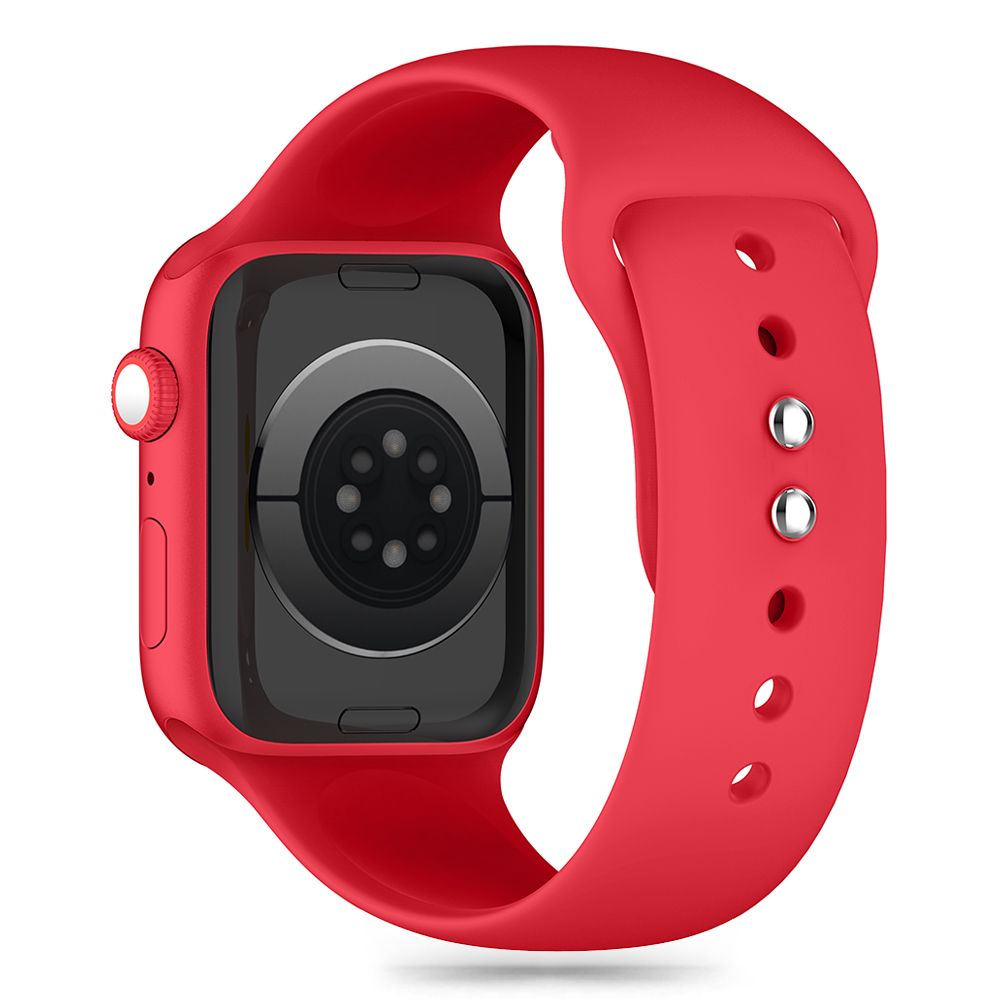 BRACELET DOOP SILICONE APPLE WATCH 6 / 7 / 8 / 9 / 10 / SE / ULTRA 1 / 2 (44 / 45 / 46 / 49 MM) ROUGE