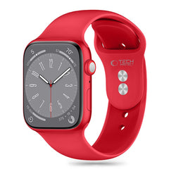 BRACELET DOOP SILICONE APPLE WATCH 6 / 7 / 8 / 9 / 10 / SE / ULTRA 1 / 2 (44 / 45 / 46 / 49 MM) ROUGE