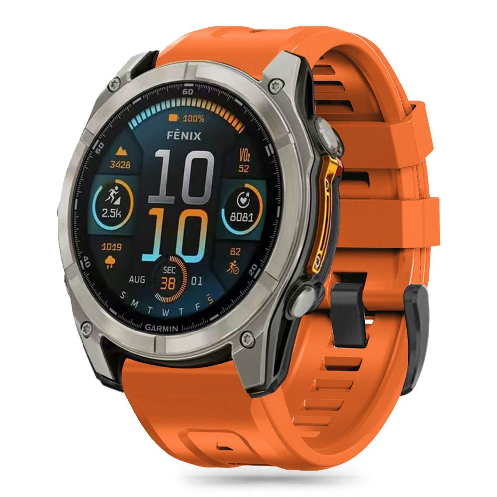 BRACELET TECH-PROTECT EN SILICONE GARMIN FENIX 5 / 6 / 6 PRO / 7 / 8 (47 MM) / E ORANGE