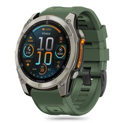 BRACELET TECH-PROTECT EN SILICONE GARMIN FENIX 5S / 5S PLUS / 6S / 6S PRO / 7S / 8 (43 MM) VERT MILITAIRE