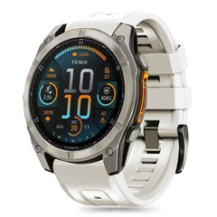 BRACELET TECH-PROTECT EN SILICONE GARMIN FENIX 5S / 5S PLUS / 6S / 6S PRO / 7S / 8 (43 MM) TITANE