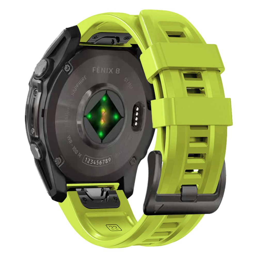 BRACELET TECH-PROTECT EN SILICONE GARMIN FENIX 5X / 5X PLUS / 6X / 6X PRO / 7X / 8 (51 MM) VERT