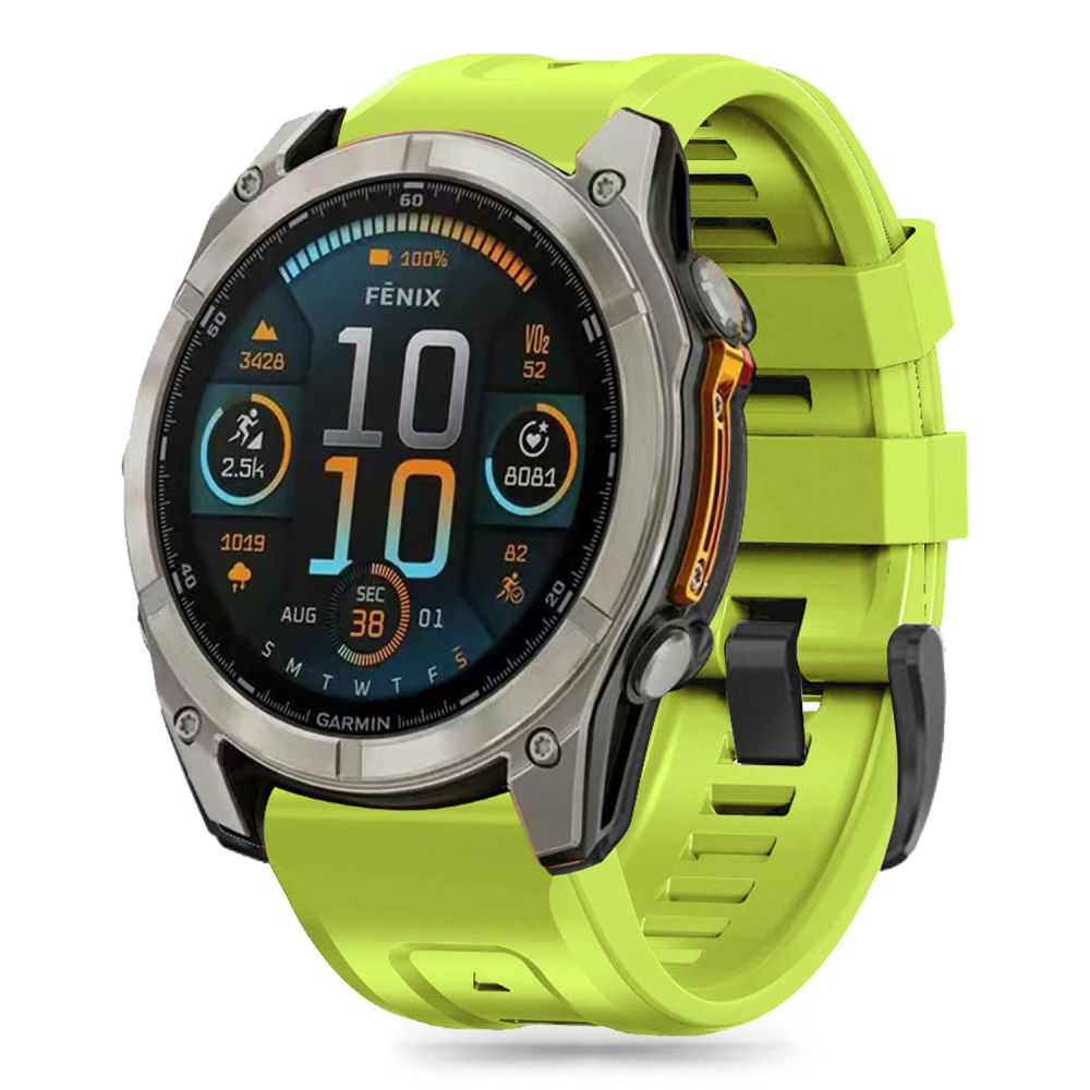 BRACELET TECH-PROTECT EN SILICONE GARMIN FENIX 5X / 5X PLUS / 6X / 6X PRO / 7X / 8 (51 MM) VERT
