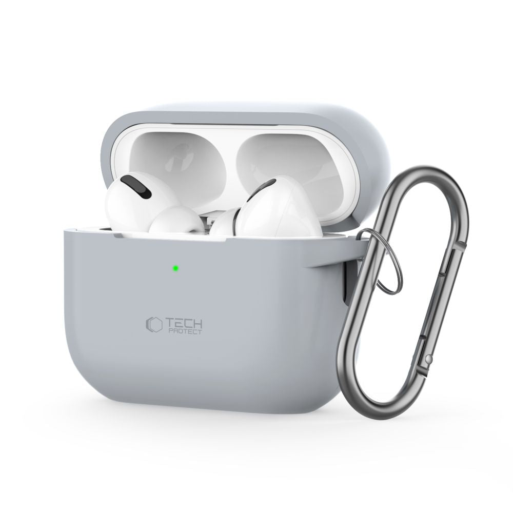 COQUE TECH-PROTECT SILICONE HOOK APPLE AIRPODS PRO 1 / 2 GRIS CRAYON