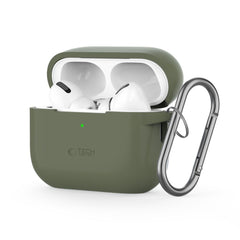 COQUE TECH-PROTECT EN SILICONE POUR APPLE AIRPODS PRO 1 / 2 VERT OLIVE
