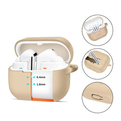 COQUE POUR SAMSUNG GALAXY BUDS 3 / 3 PRO TECH-PROTECT SILICONE HOOK CAFE LATTE