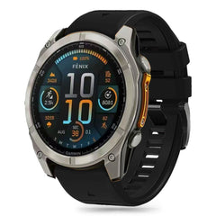BRACELET TECH-PROTECT EN SILICONE POUR GARMIN FENIX 5X / 5X PLUS / 6X / 6X PRO / 7X / 8 (51 MM) NOIR