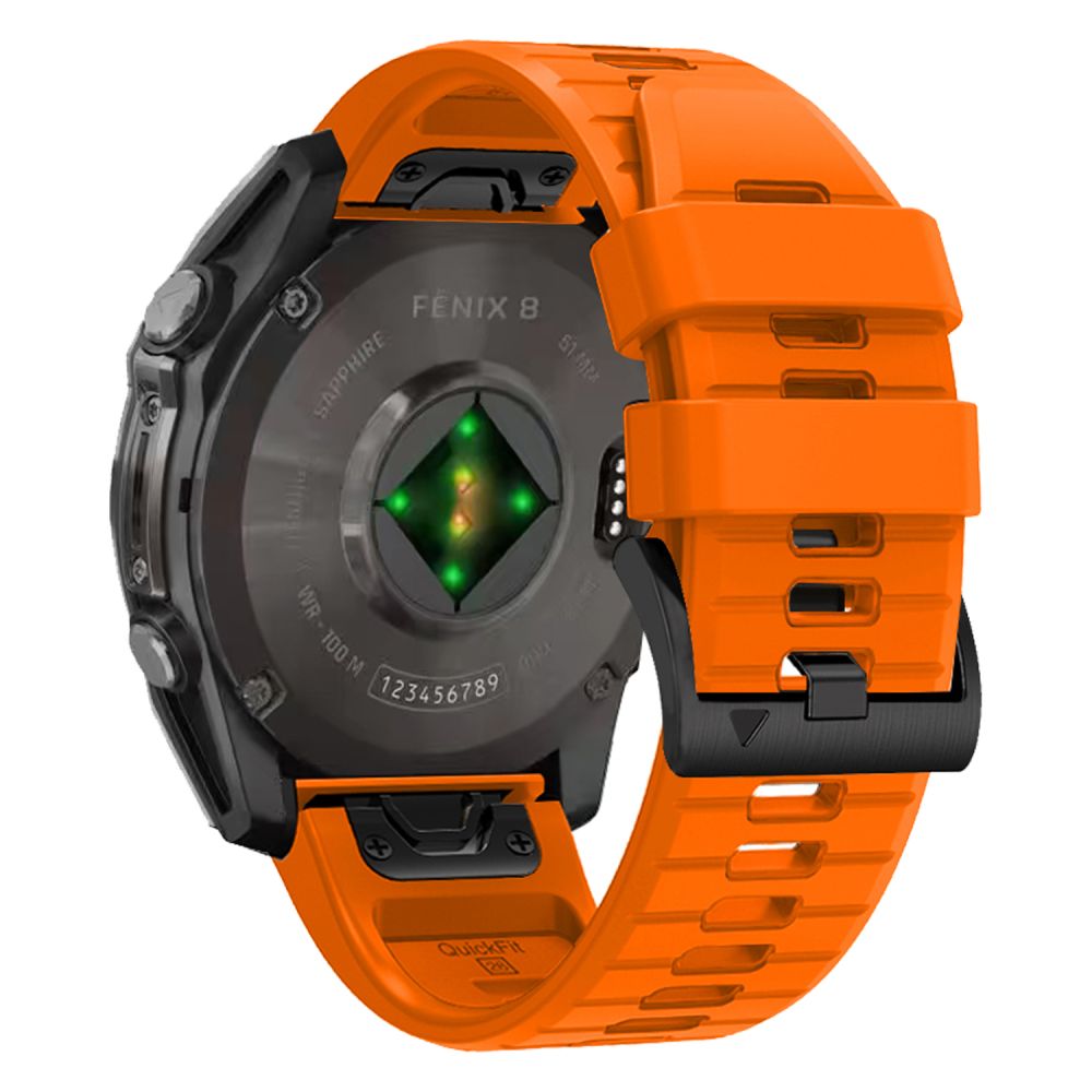 BRACELET TECH-PROTECT EN SILICONE POUR GARMIN FENIX 5X / 5X PLUS / 6X / 6X PRO / 7X / 8 (51 MM) ORANGE