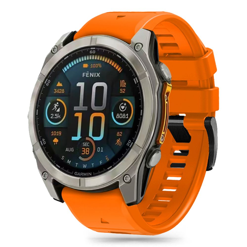 BRACELET TECH-PROTECT EN SILICONE POUR GARMIN FENIX 5X / 5X PLUS / 6X / 6X PRO / 7X / 8 (51 MM) ORANGE