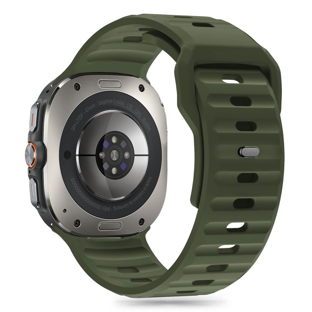 BRACELET TECH-PROTECT EN SILICONE POUR SAMSUNG GALAXY WATCH ULTRA (47 MM) VERT OLIVE