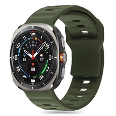 BRACELET TECH-PROTECT EN SILICONE POUR SAMSUNG GALAXY WATCH ULTRA (47 MM) VERT OLIVE