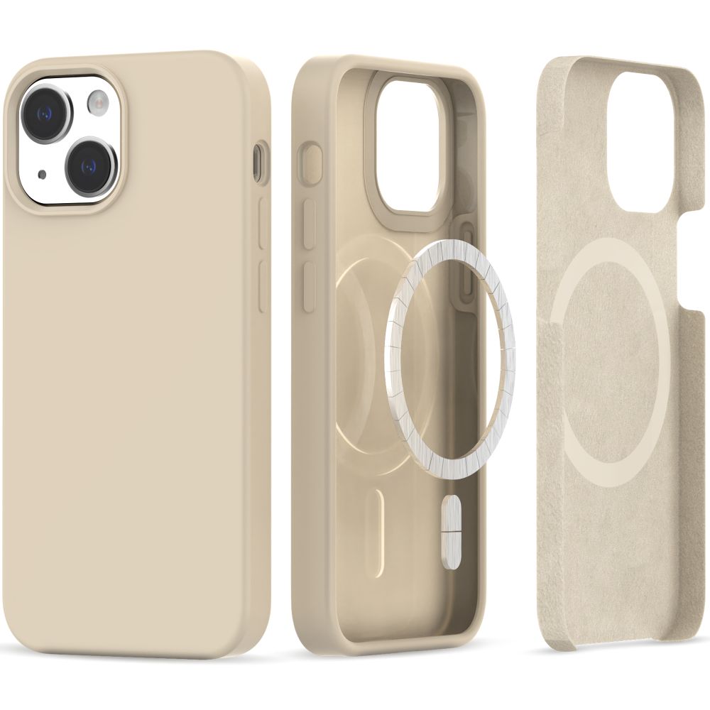 COQUE TECH-PROTECT SILICONE MAGSAFE IPHONE 13 / 14 BEIGE
