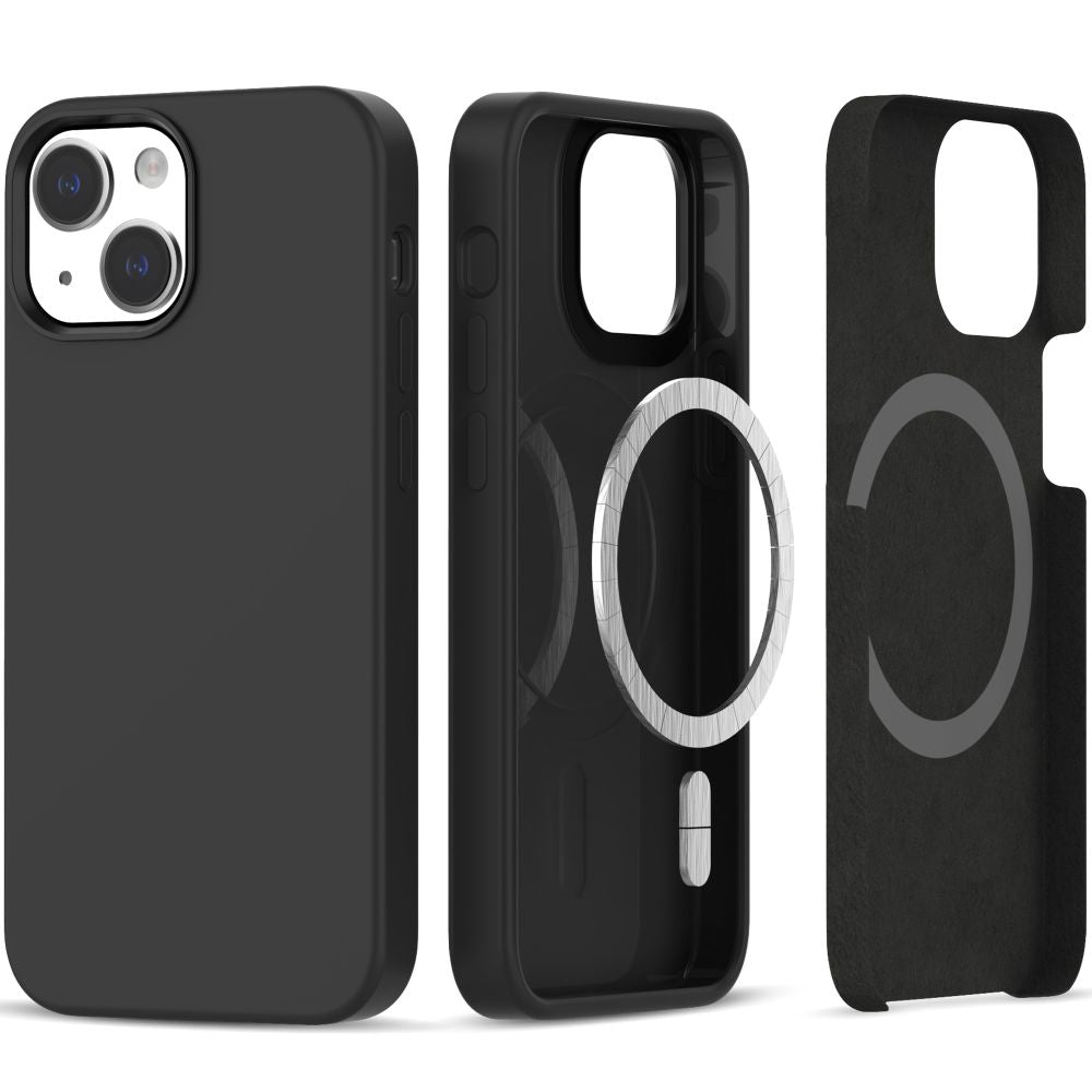 COQUE TECH-PROTECT SILICONE MAGSAFE IPHONE 13 / 14 NOIRE