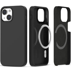 COQUE TECH-PROTECT SILICONE MAGSAFE IPHONE 13 / 14 NOIRE
