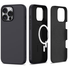 COUVERCLE TECH-PROTECT SILICONE MAGSAFE IPHONE 16 PRO NOIR MAT