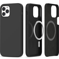 COQUE TECH-PROTECT SILICONE MAGSAFE IPHONE IPHONE 12 / 12 PRO NOIRE