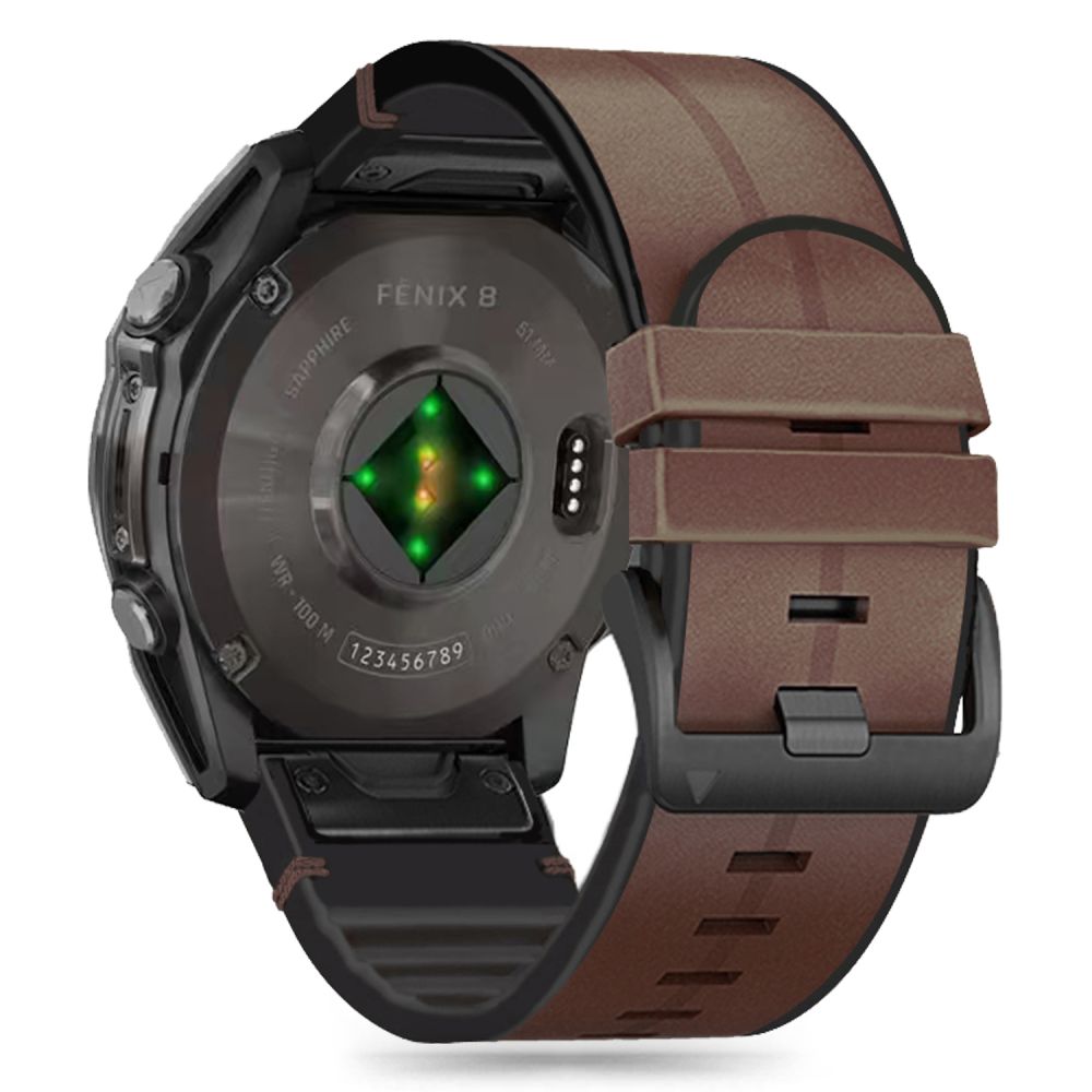 BRACELET TECH-PROTECT SILICONE PU GARMIN FENIX 5 / 6 / 6 PRO / 7 / 8 (47 MM) / E MARRON