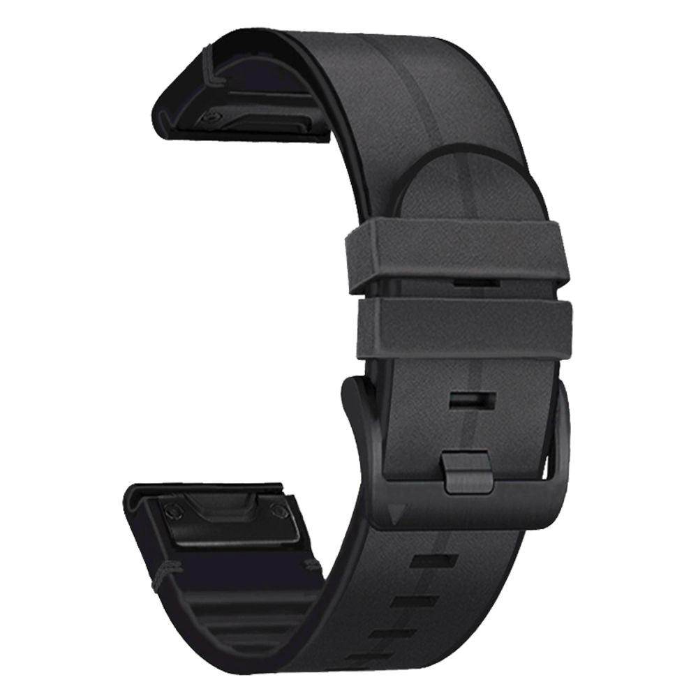 BRACELET TECH-PROTECT SILICONE PU GARMIN FENIX 5X / 5X PLUS / 6X / 6X PRO / 7X / 8 (51 MM) NOIR